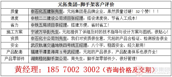 新型腳手架和普通腳手架有哪些區(qū)別呢？