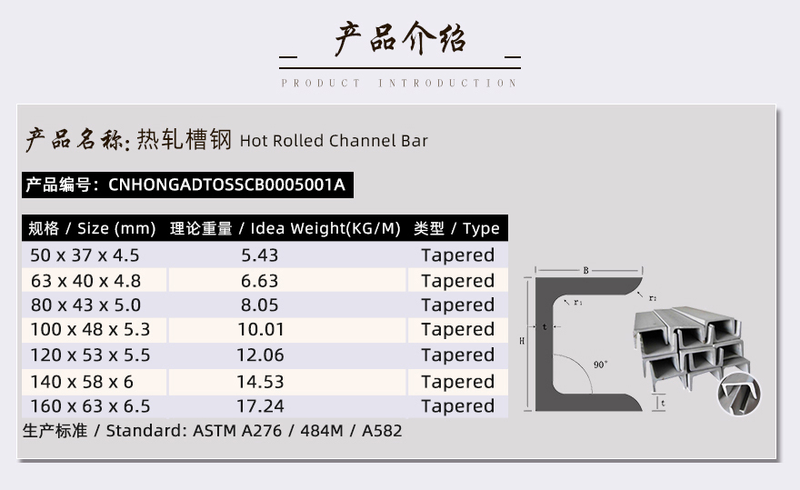 不銹鋼槽鋼規(guī)格型號